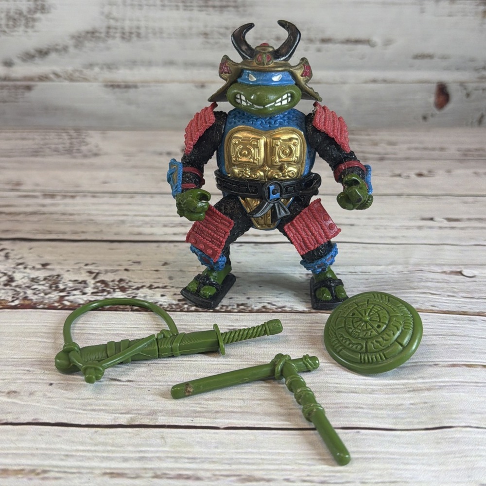 Sewer Samurai Leo 100% Complete Teenage Mutant Ninja Turtles TMNT Playmates 1990